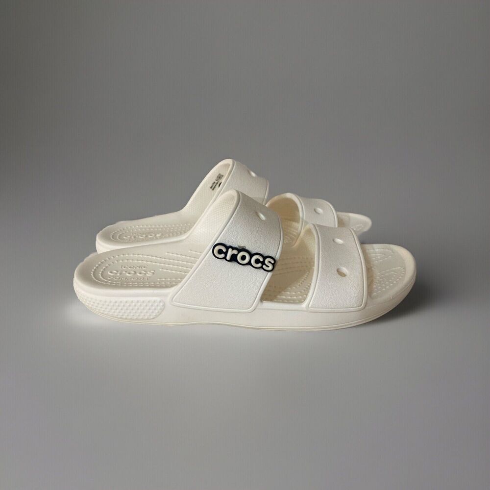 Crocs Iconic Comfort Women’s White Slide On Sandal Size 9